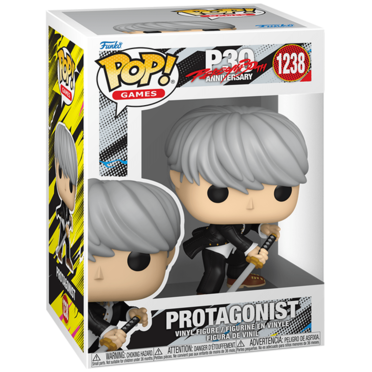 30th Anniversary Persona 4 - Protagonist 1238 - Funko Pop! Vinyl Games - Persona Toys
