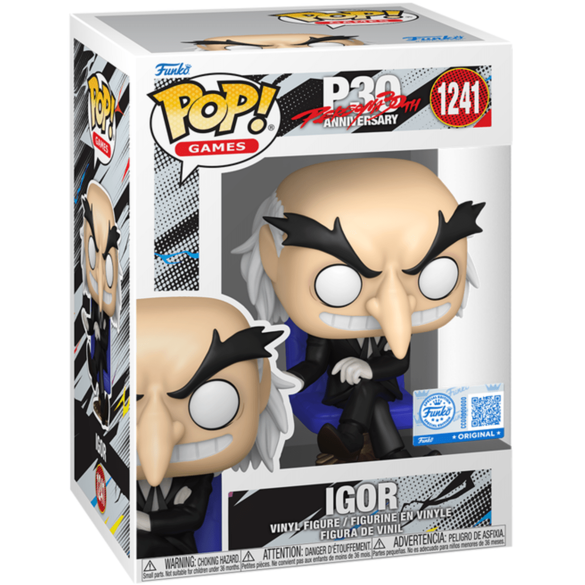 30th Anniversary Persona - Igor (Special Edition) 1241 - Funko Pop! Vinyl Games - Persona Toys