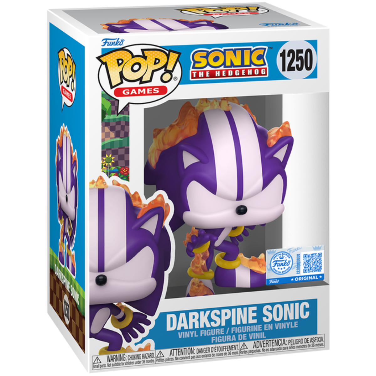Sonic the Hedgehog - Darkspine Sonic (Special Edition) #1250 - Funko Pop! Vinyl Games