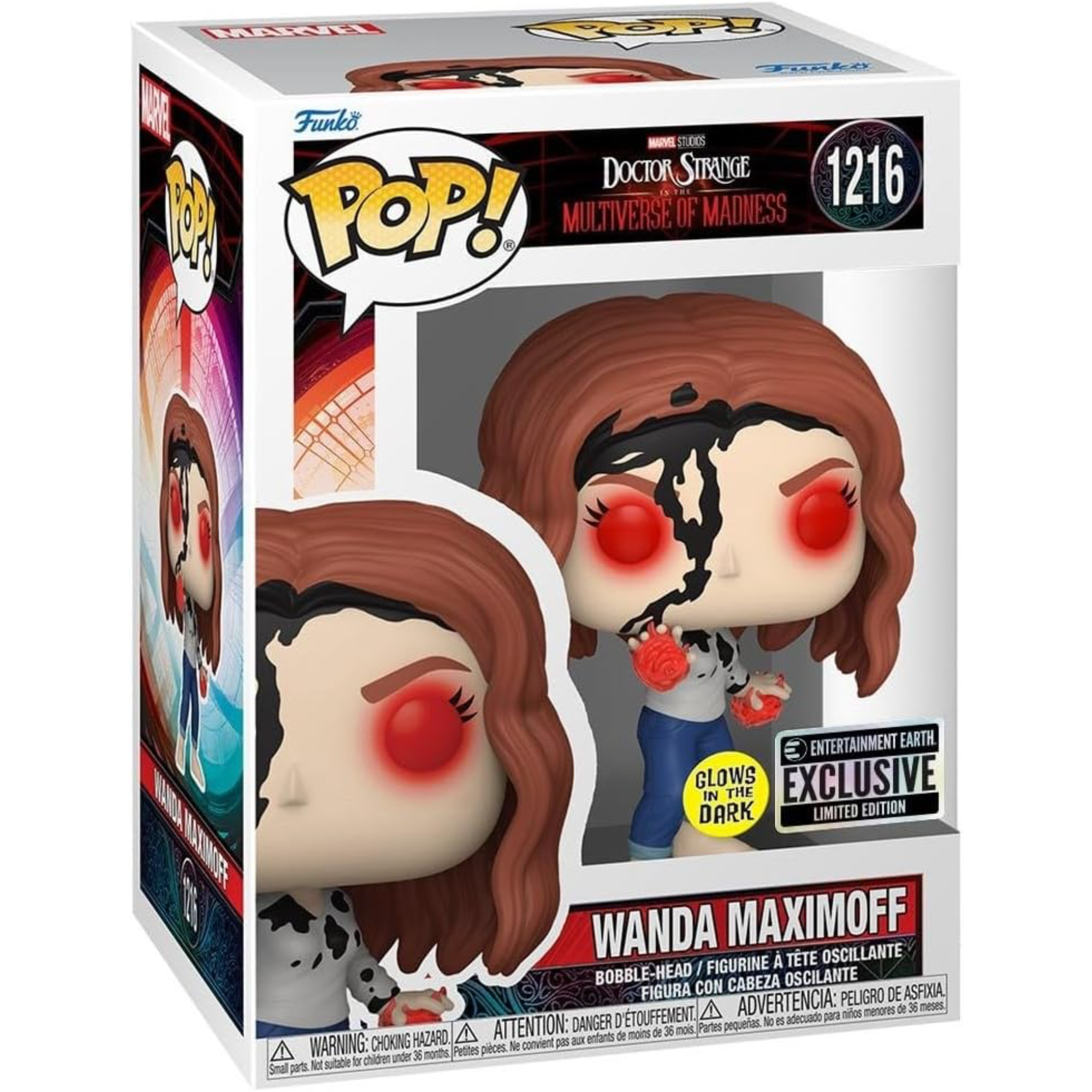 Doctor Strange in the Multiverse of Madness - Wanda Maximoff (Glow Entertainment Earth Exclusive Limited Edition) #1216 - Funko Pop! Vinyl Marvel