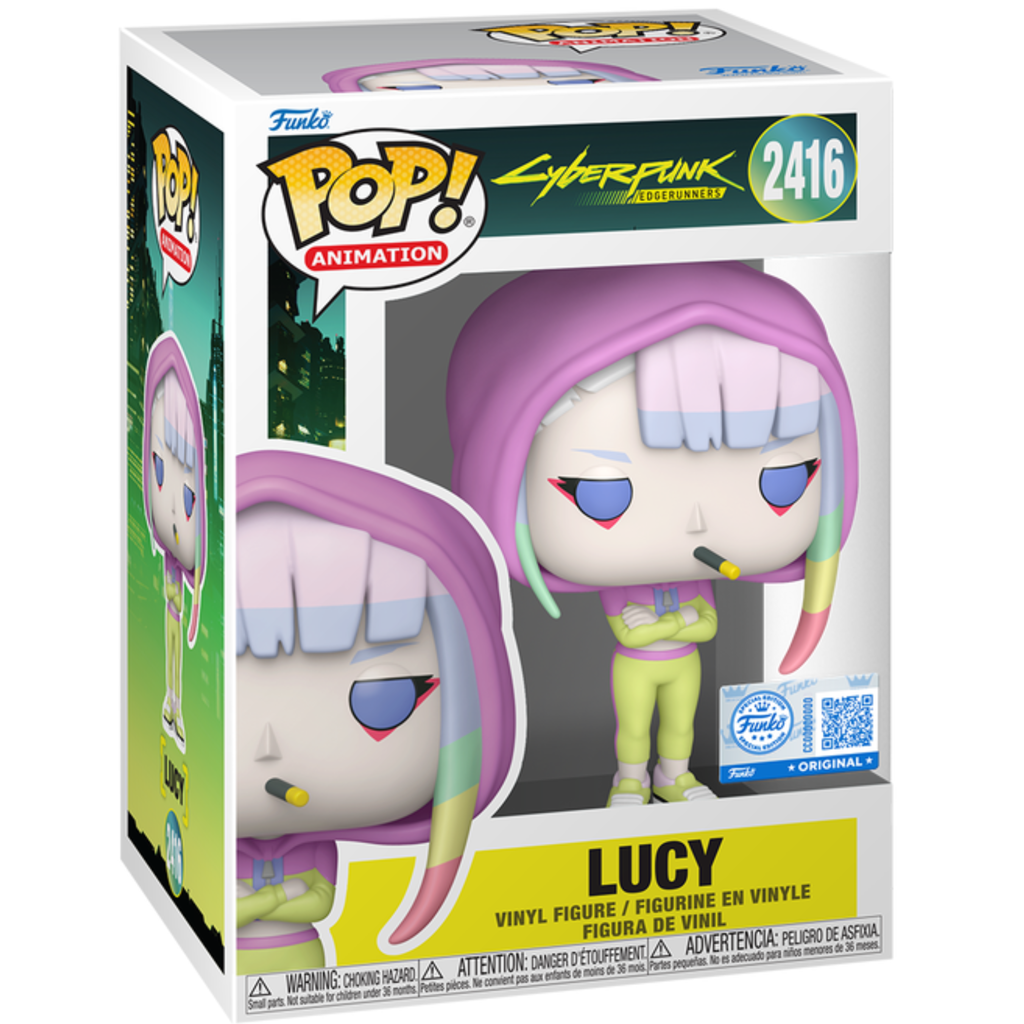Cyberpunk Edgerunners - Lucy in Hoodie (Special Edition) #2416 - Funko Pop! Vinyl Animation