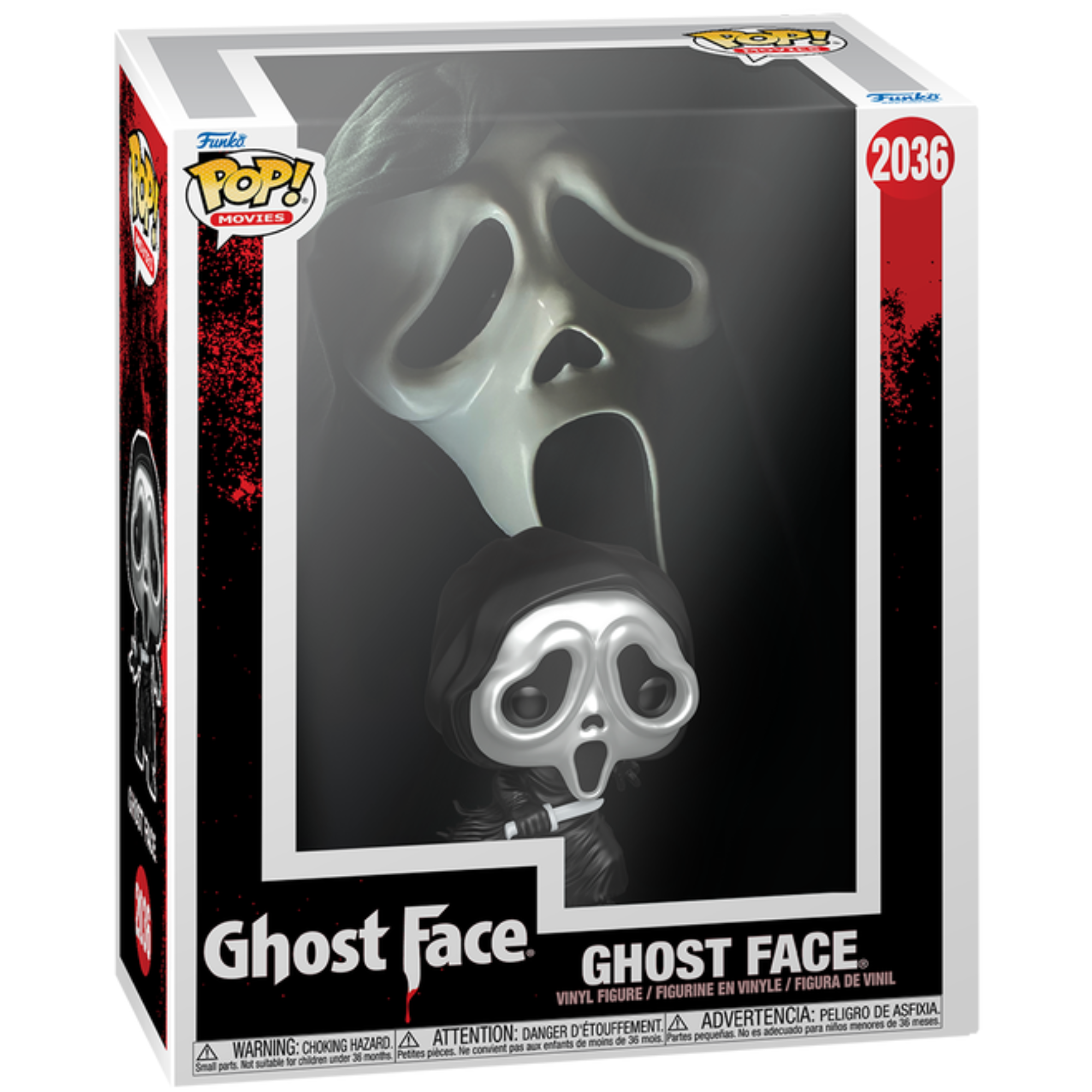 Scream - Ghost Face Ghostface (Metallic) #2036 - Funko Pop! Vinyl Movies VHS Cover