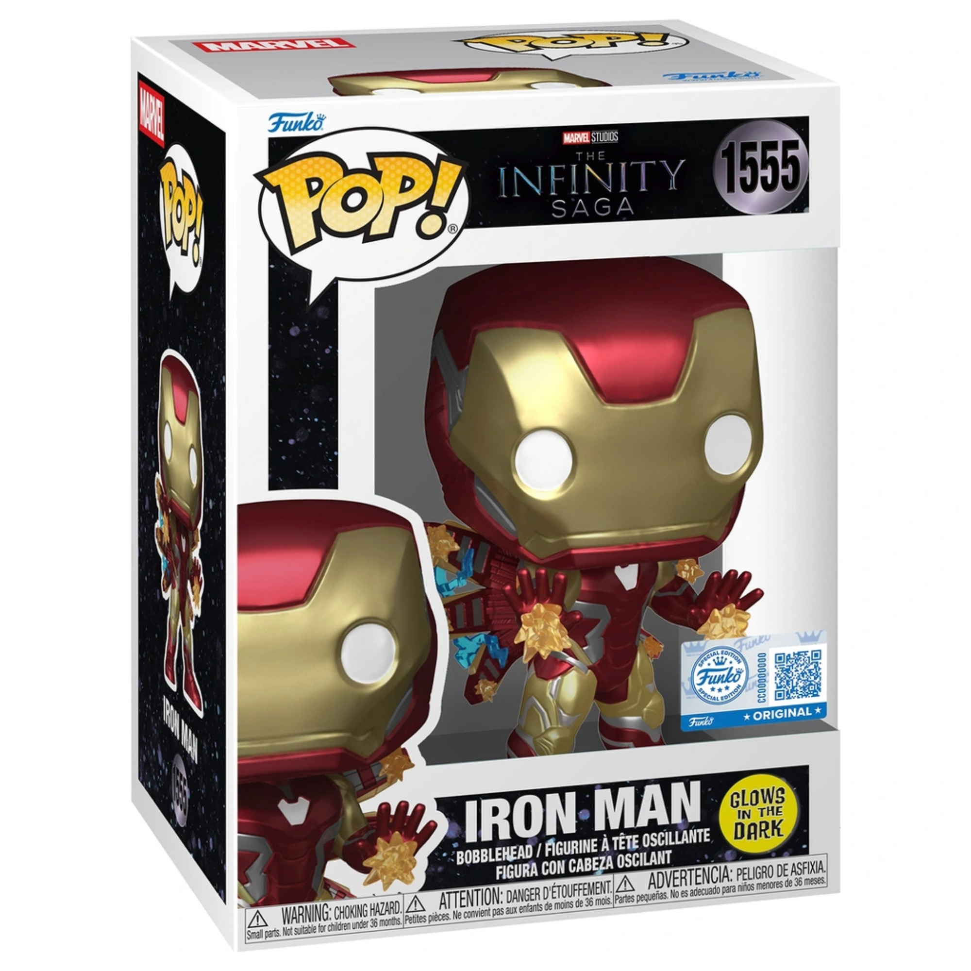 The Infinity Saga - Iron Man (Glow Special Edition) #1555 - Funko Pop! Vinyl Marvel