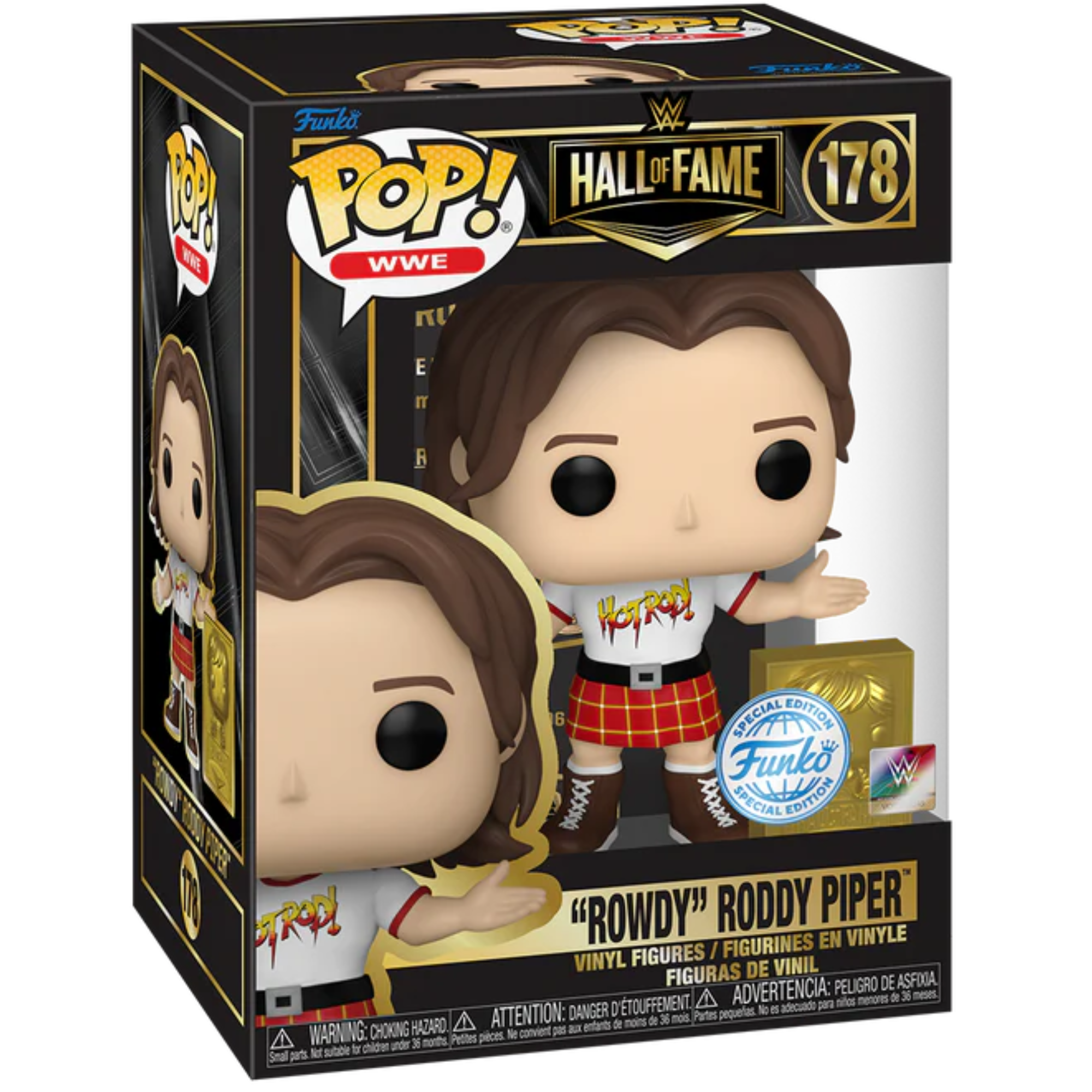 WWE Hall of Fame - Rowdy Roddy Piper (Special Edition) #178 - Funko Pop! Vinyl Icons