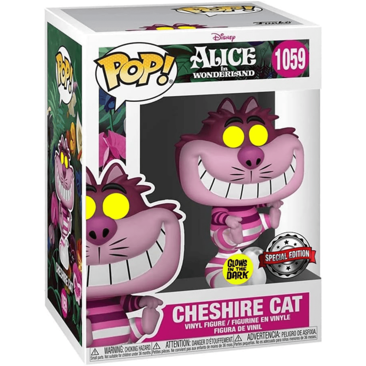 Alice in Wonderland - Cheshire Cat (Glow Special Edition) 1059 - Funko Pop! Vinyl Disney - Persona Toys