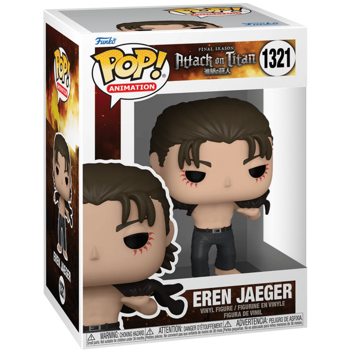 Attack on Titan - Eren Jaeger 1321 - Funko Pop! Vinyl Anime - Persona Toys