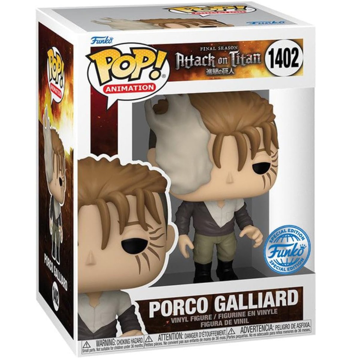 Attack on Titan - Porco Galliard (Special Edition) #1402 - Funko Pop! Vinyl Anime - Persona Toys