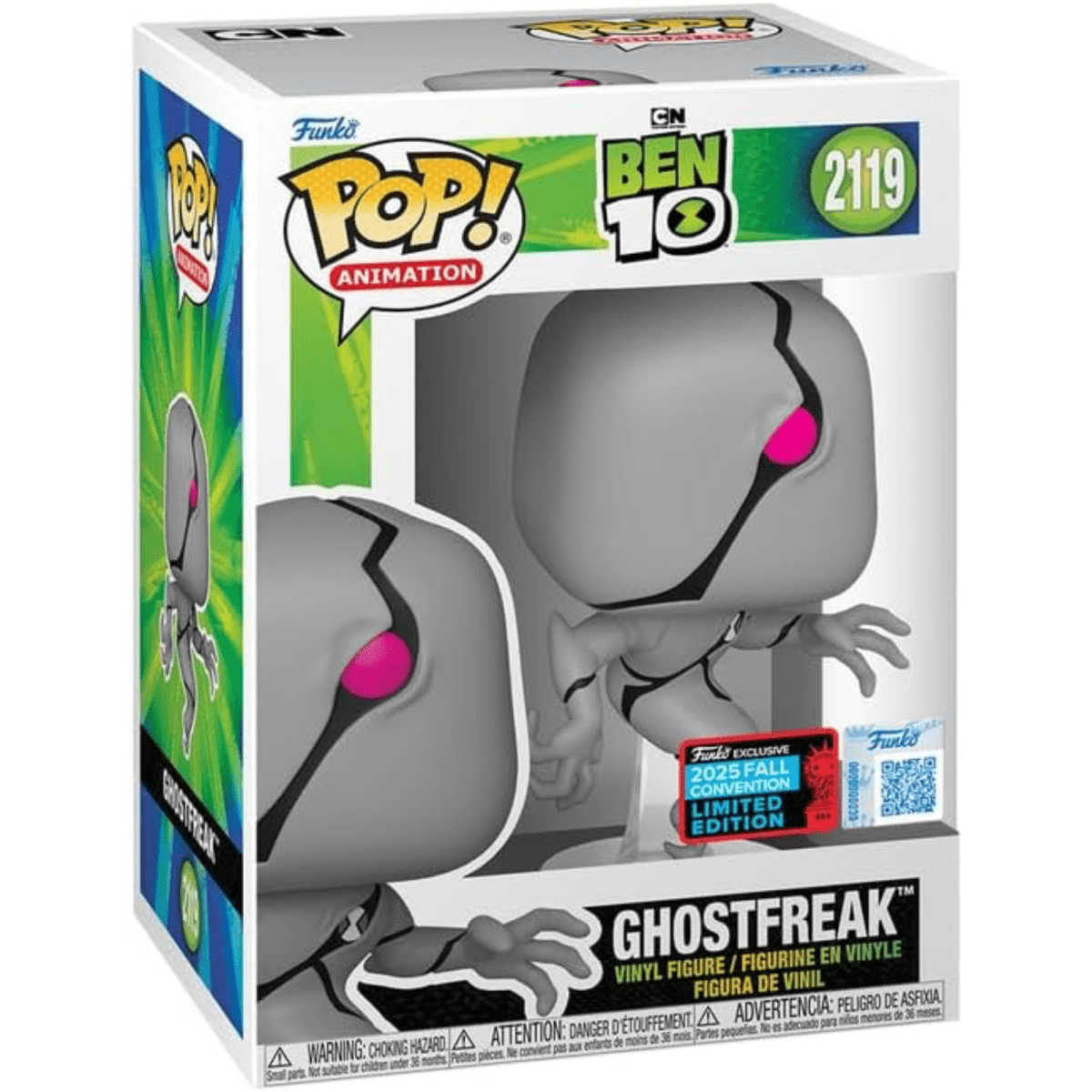 Ben 10 - Ghostfreak (2025 Fall Convention Limited Edition) 2119 - Funko Pop! Vinyl Animation - Persona Toys
