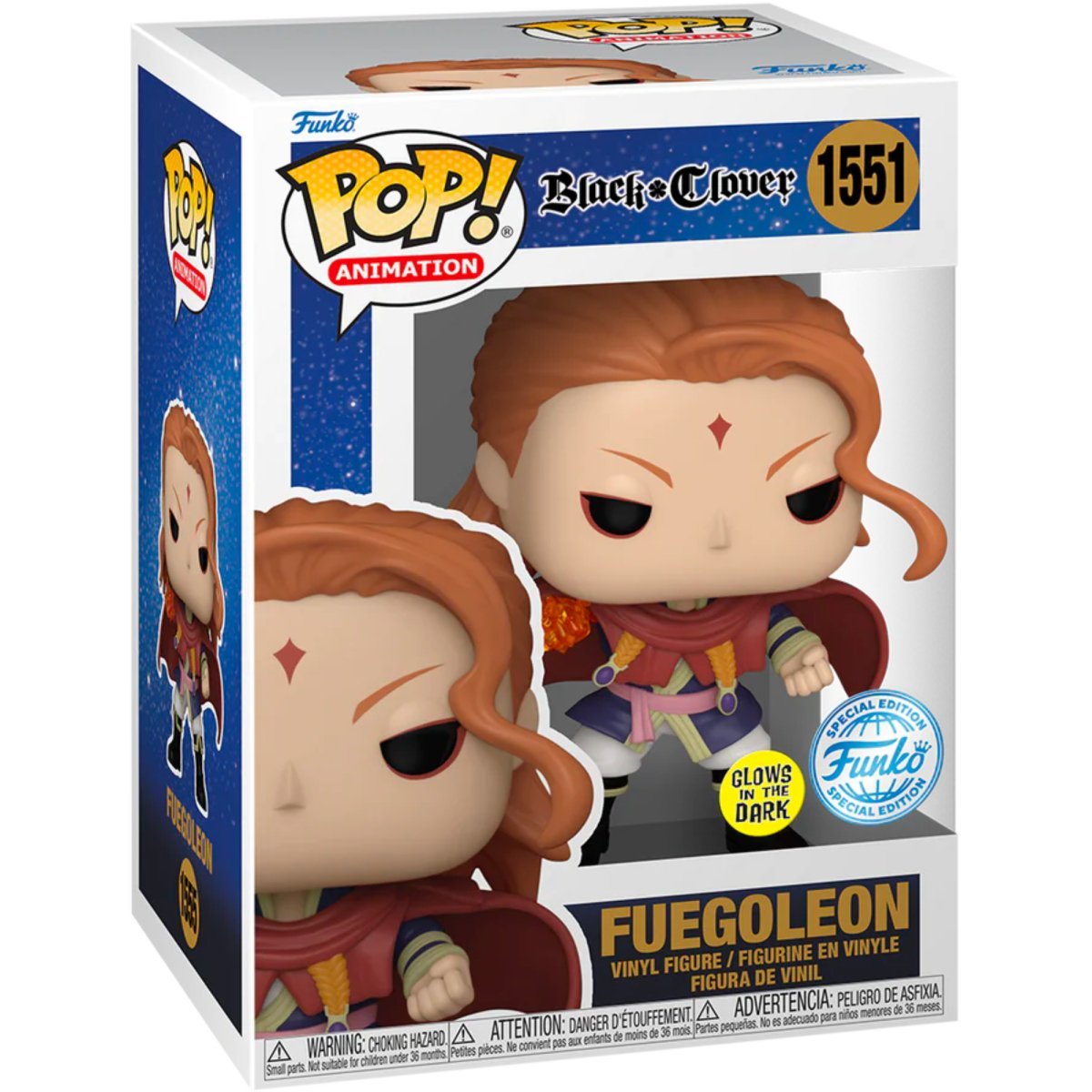 Black Clover - Fuegoleon (Glow Special Edition) #1555 - Funko Pop! Vinyl Anime - Persona Toys