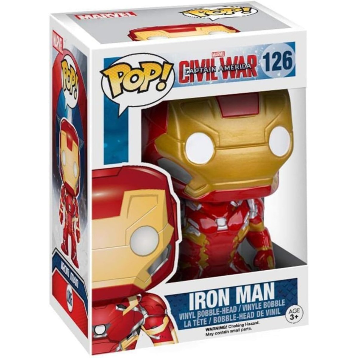 Captain America Civil War - Iron Man #126 - Funko Pop! Vinyl Marvel - Persona Toys