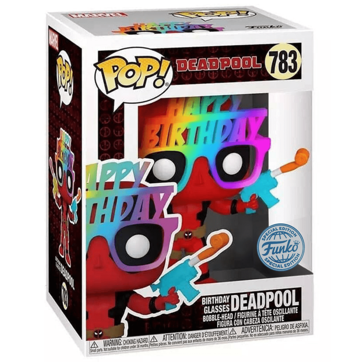 Deadpool - Birthday Glasses Deadpool (Special Edition) #783 - Funko Pop! Vinyl Marvel - Persona Toys