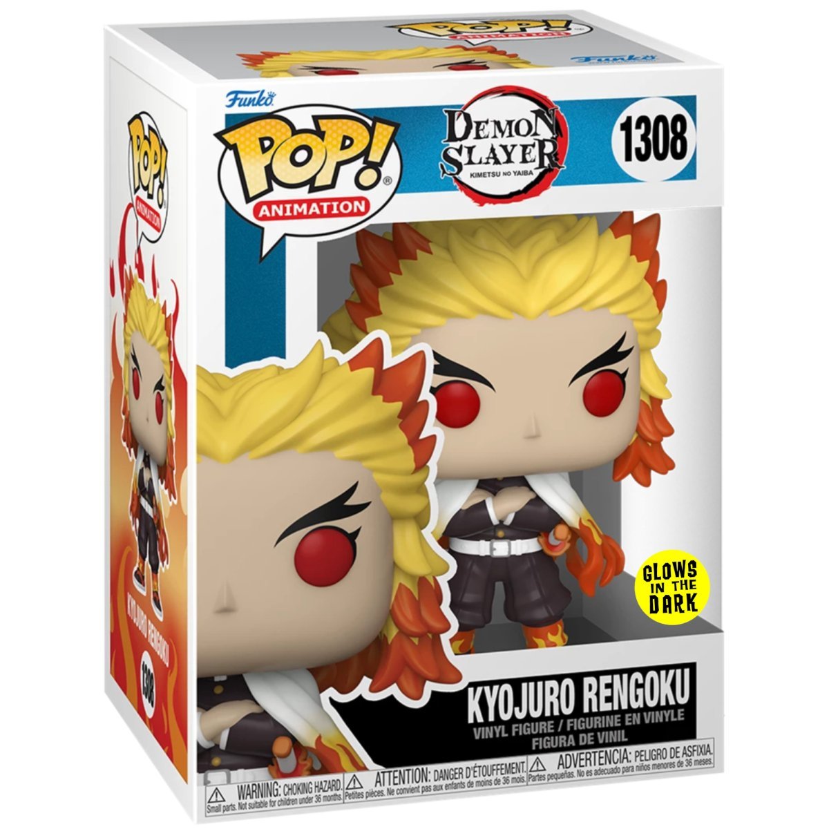 Demon Slayer - Kyojuro Rengoku (Glow) #1308 - Funko Pop! Vinyl Anime - Persona Toys