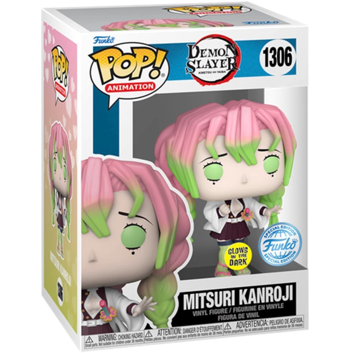 Demon Slayer - Mitsuri Kanroji (Glow Special Edition) #1306 - Funko Pop! Vinyl Anime - Persona Toys