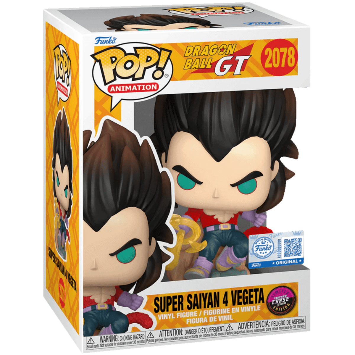Dragon Ball GT - Super Saiyan 4 Vegeta (Glow Chase) (Flocked Special Edition) 2078 - Funko Pop! Vinyl Anime - Persona Toys