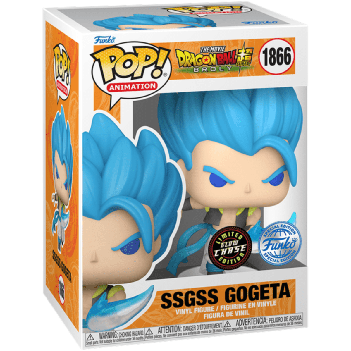 Dragon Ball Z Super Broly - SSGSS Gogeta (Glow Chase) (Special Edition) 1866 - Funko Pop! Vinyl Anime - Persona Toys