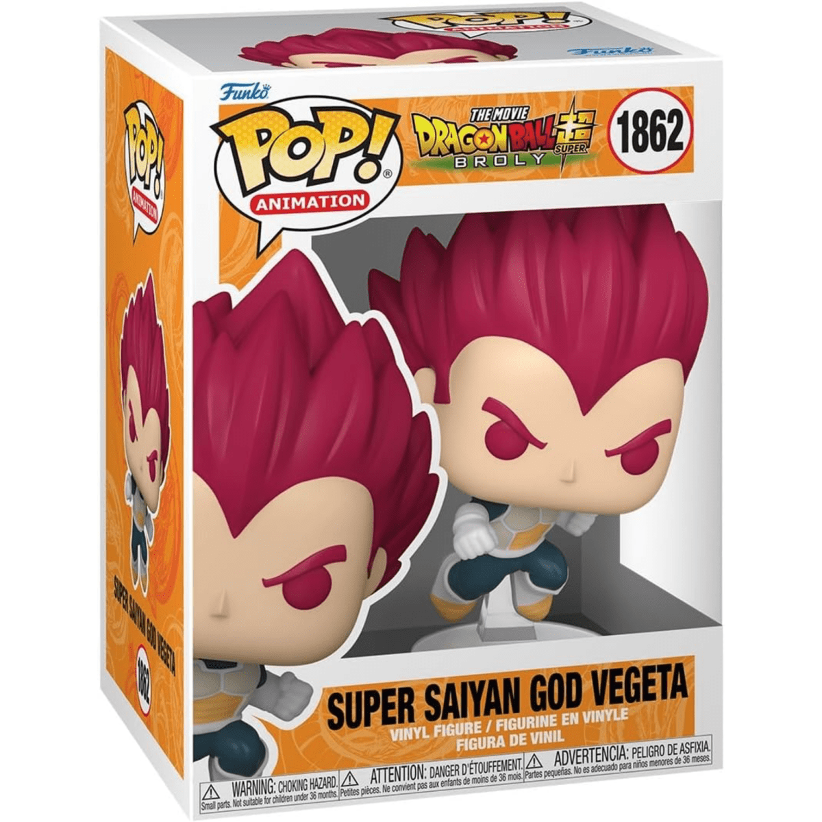 Dragon Ball Z Super Broly - Super Saiyan God Vegeta #1862 - Funko Pop! Vinyl Anime - Persona Toys