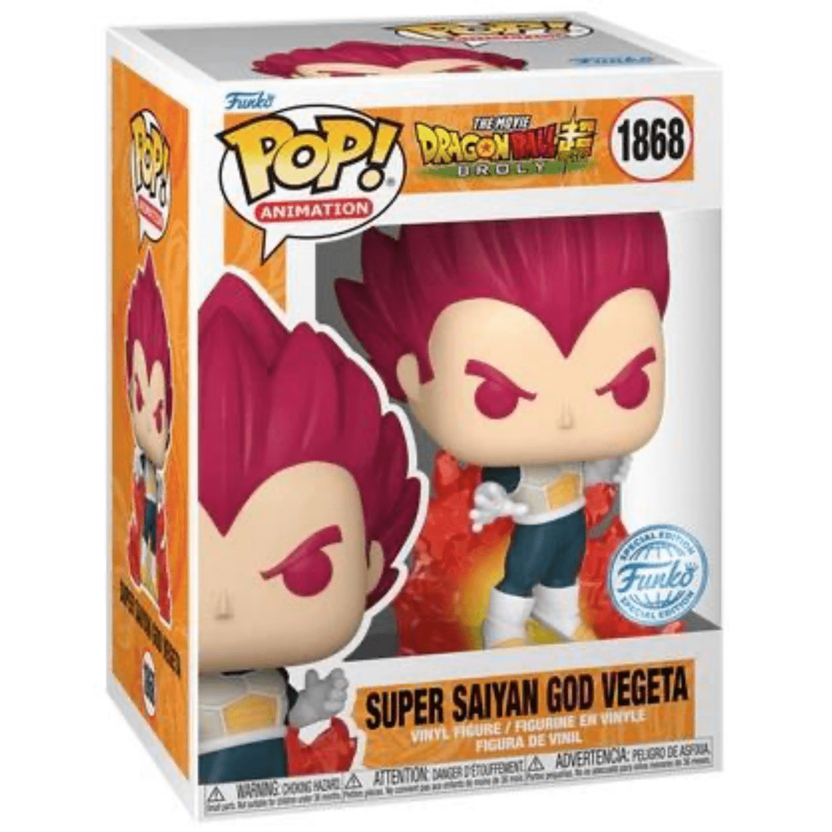 Dragon Ball Z Super Broly - Super Saiyan God Vegeta (Special Edition) #1868 - Funko Pop! Vinyl Anime - Persona Toys