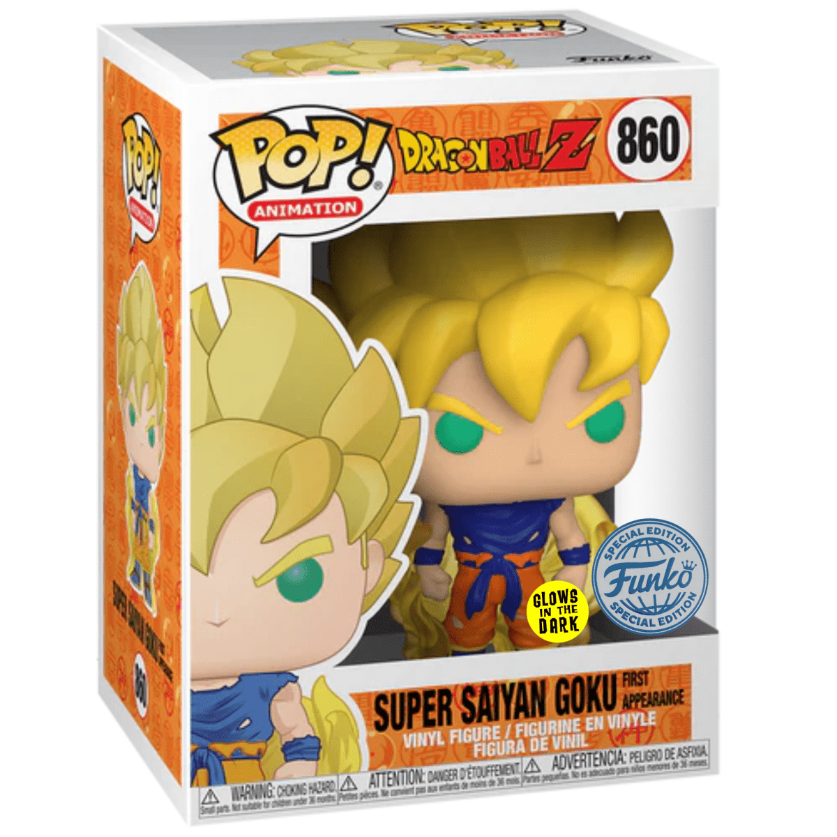 Dragon Ball Z - Super Saiyan Goku First Appearance (Glow Special Edition) #860 - Funko Pop! Vinyl Anime - Persona Toys