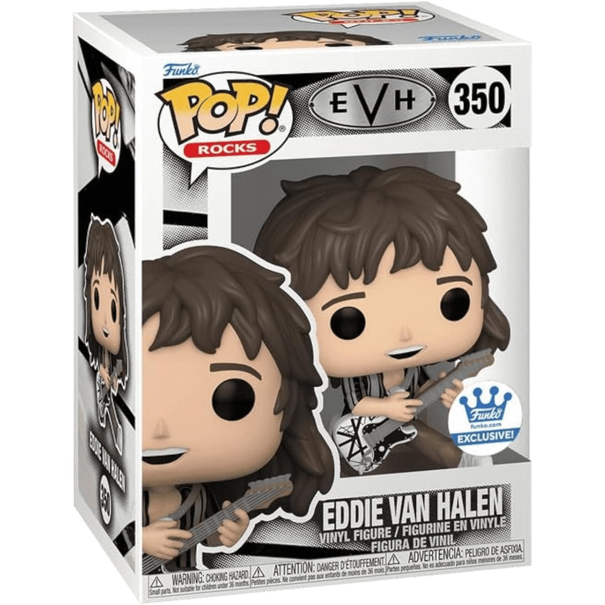 Eddie Van Halen - Eddie Van Halen EVH (Funko Shop Exclusive) #350 - Funko Pop! Vinyl Rocks - Persona Toys