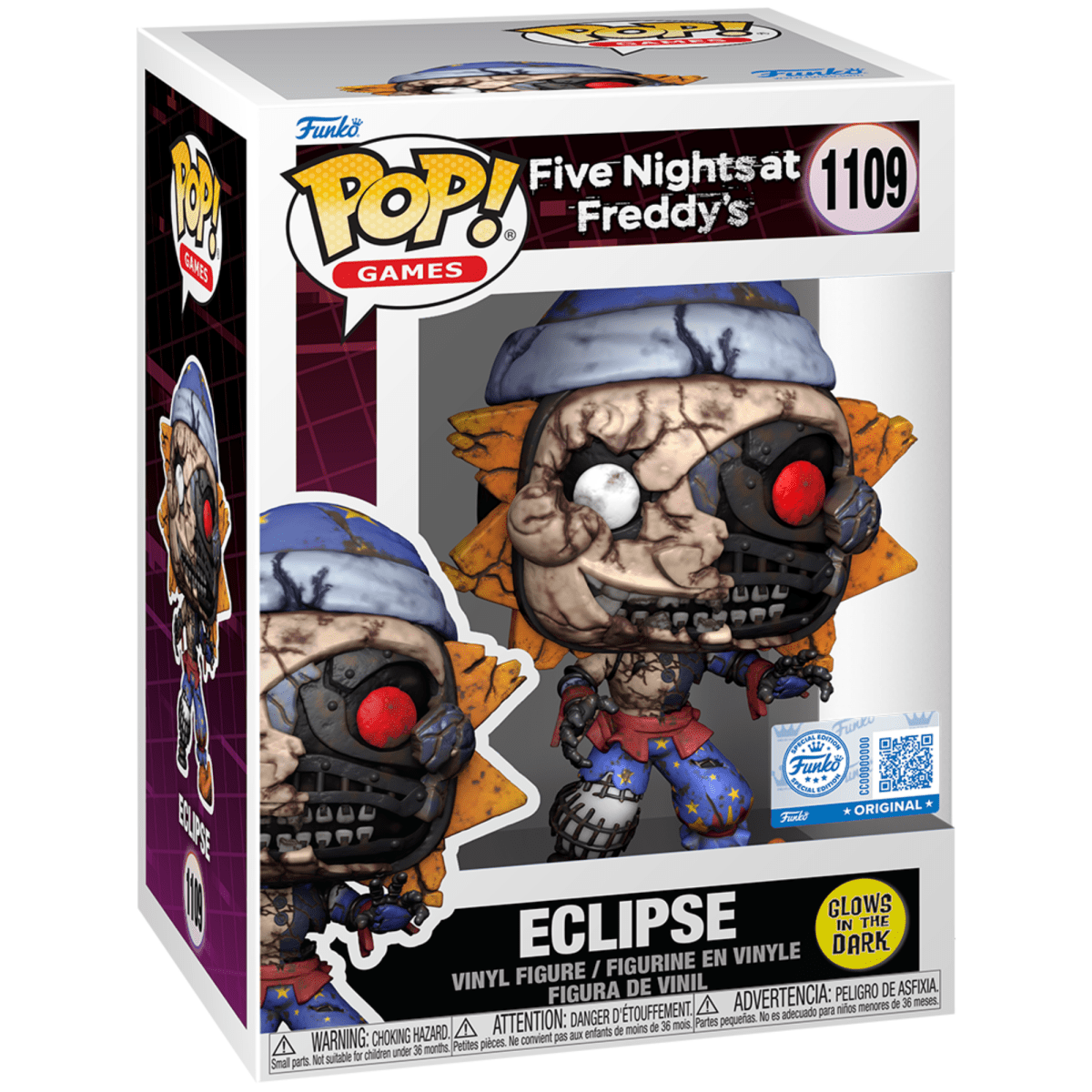 Five Nights at Freddy's - Eclipse (Glow Special Edition) 1109 - Funko Pop! Vinyl Games - Persona Toys