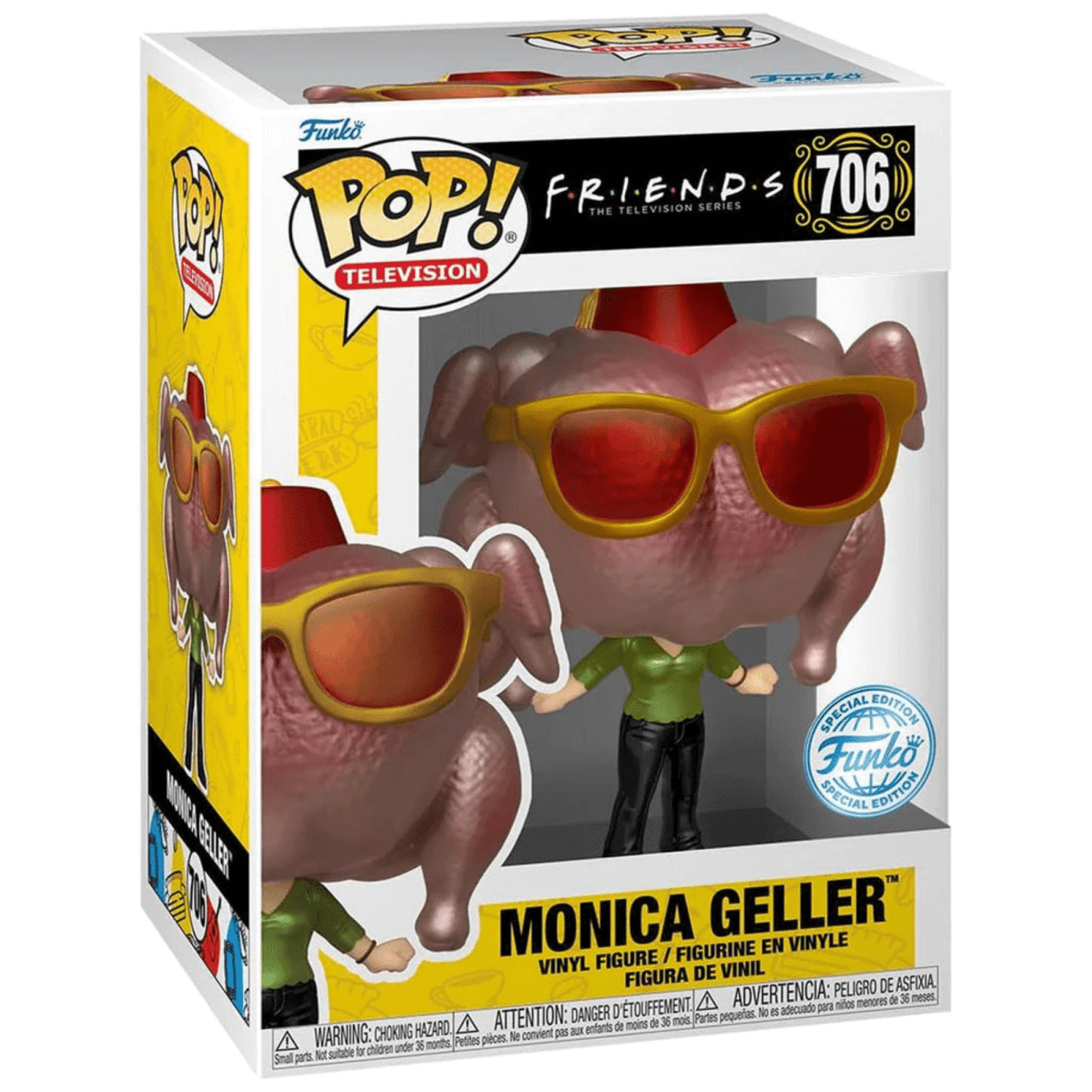 Friends - Monica Geller [Turkey] (Metallic Special Edition) #706 - Funko  Pop! Vinyl Television - Persona Toys