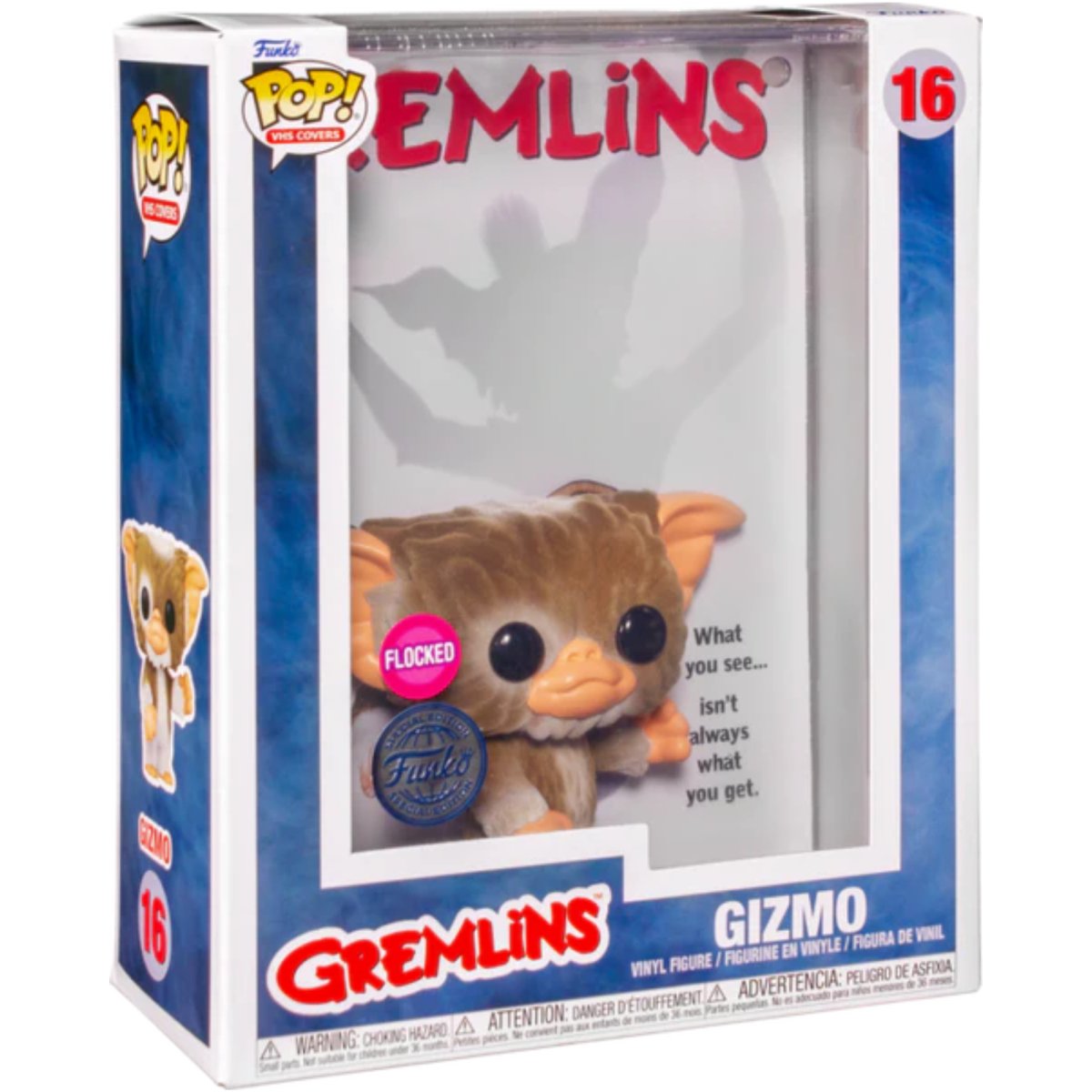 Gremlins - Gizmo (Flocked Special Editiion) #16 - Funko Pop! Vinyl Movies VHS Cover - Persona Toys