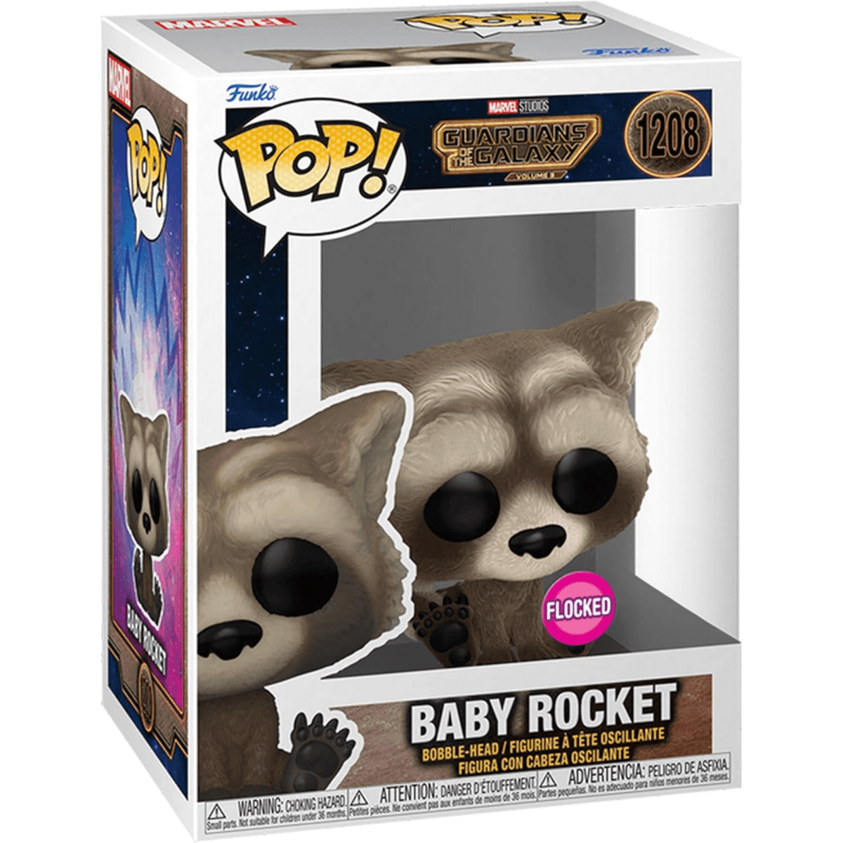 Guardians of the Galaxy Vol. 3 - Baby Rocket (Flocked) 1208 - Funko Pop! Vinyl Marvel - Persona Toys