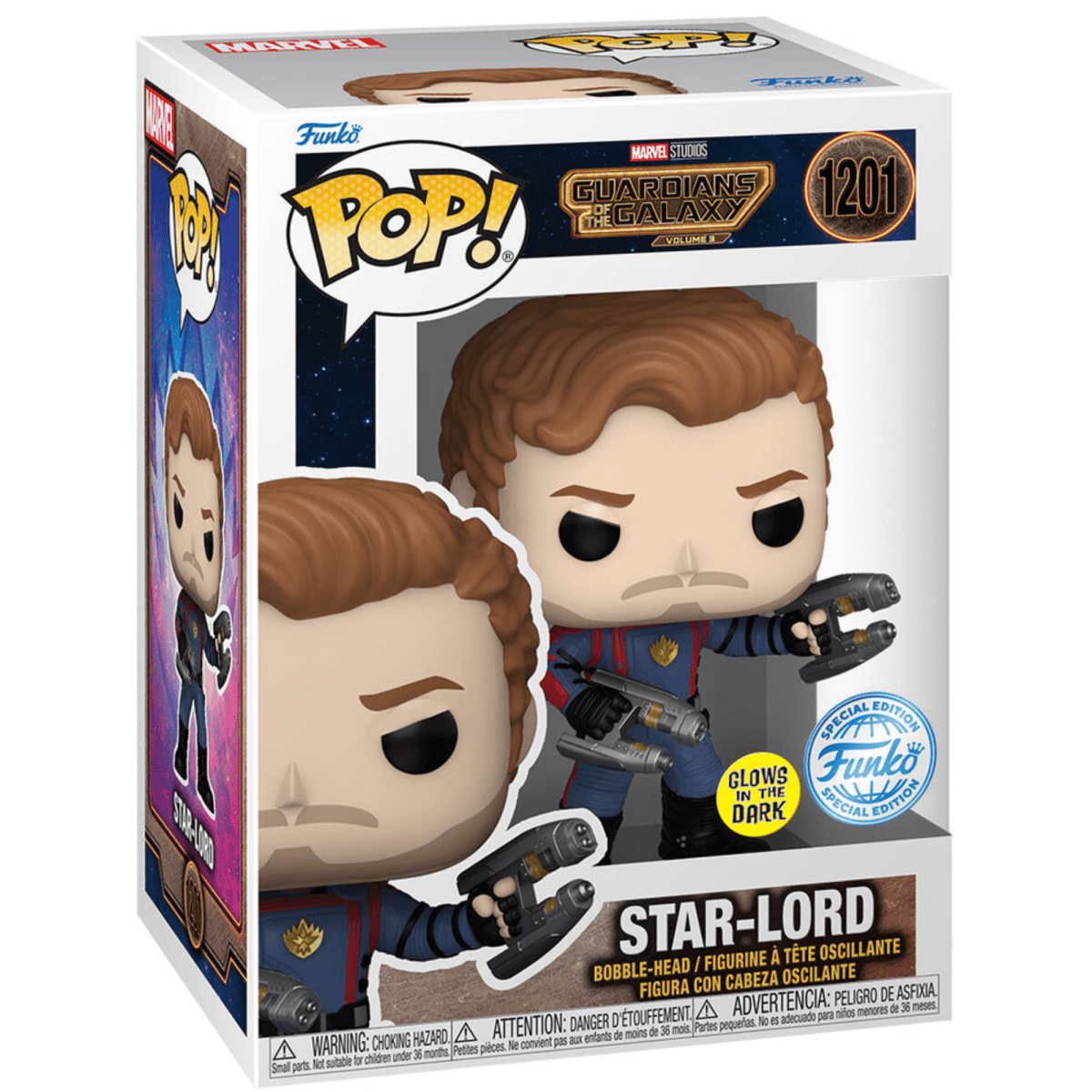 Guardians of the Galaxy Vol. 3 - Star-Lord (Glow Special Edition) #1201 - Funko Pop! Vinyl Marvel - Persona Toys