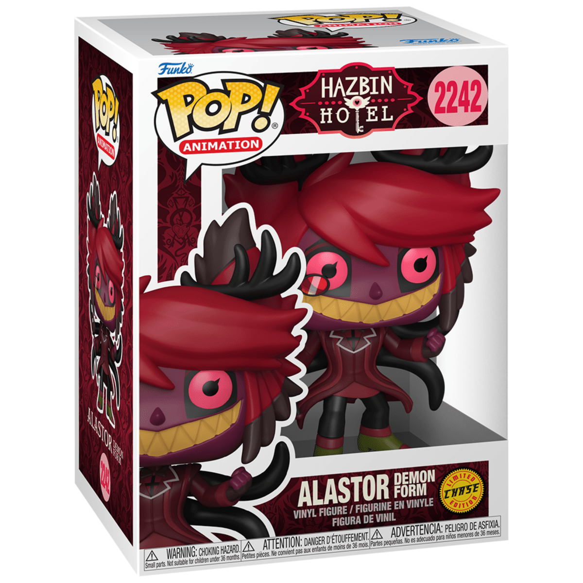 FunkoPop! HazbinHotel アラスター Chase版 #2242 Hazbin Hotel - Alastor [Demon Form] (Chase) #2242 - Funko Pop! Vinyl A