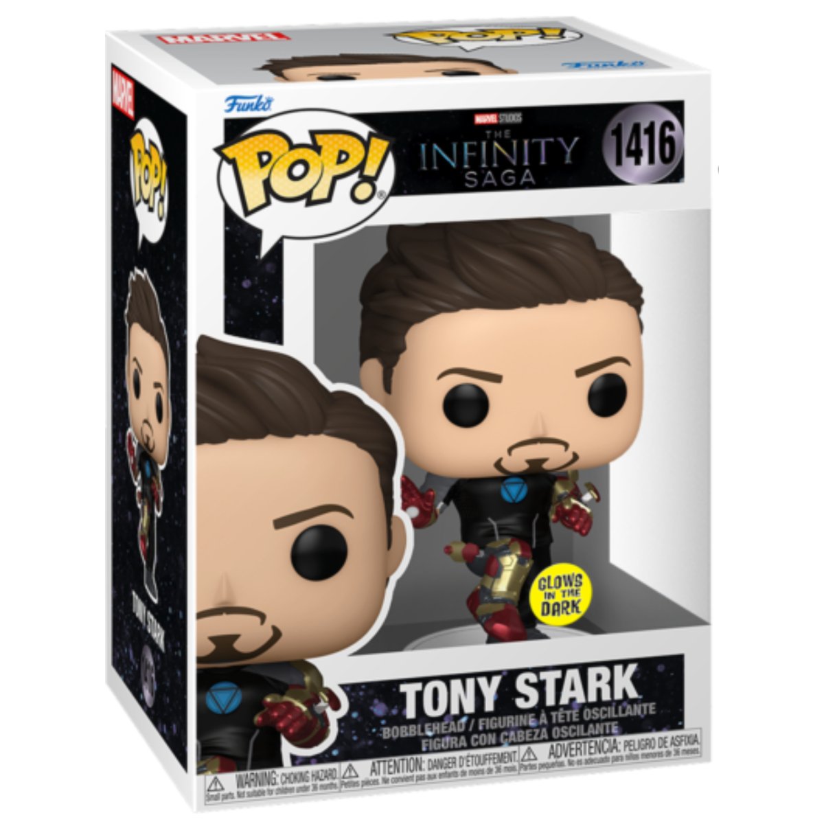 Iron Man 3 Tony Stark MK42 Armor Glow 1416 Funko Pop Vinyl Marvel Persona Toys