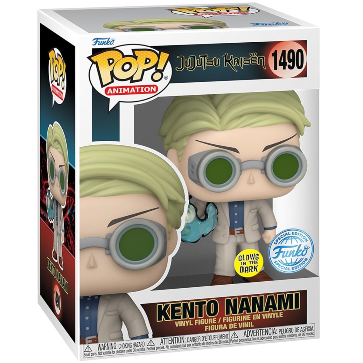 Jujutsu Kaisen - Kento Nanami (Glow Special Edition) #1490 - Funko Pop! Vinyl Anime - Persona Toys