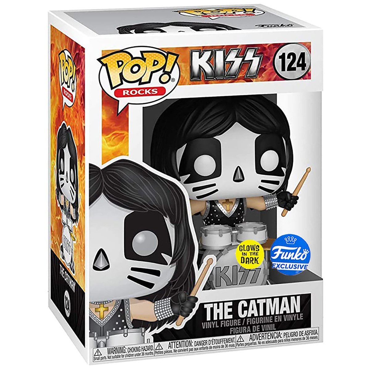 Kiss - The Catman (Glow Funko Exclusive) #124 - Funko Pop! Vinyl Rocks - Persona Toys