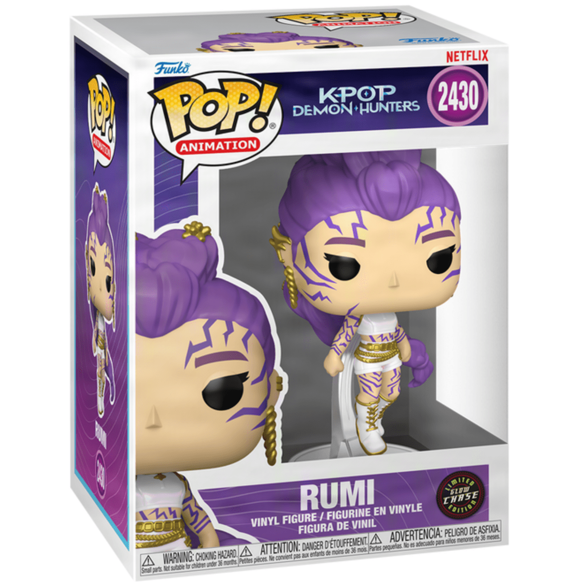 KPop Demon Hunters - Rumi (What It Sounds Like) (Glow Chase) 2430 - Funko Pop! Vinyl Animation - Persona Toys