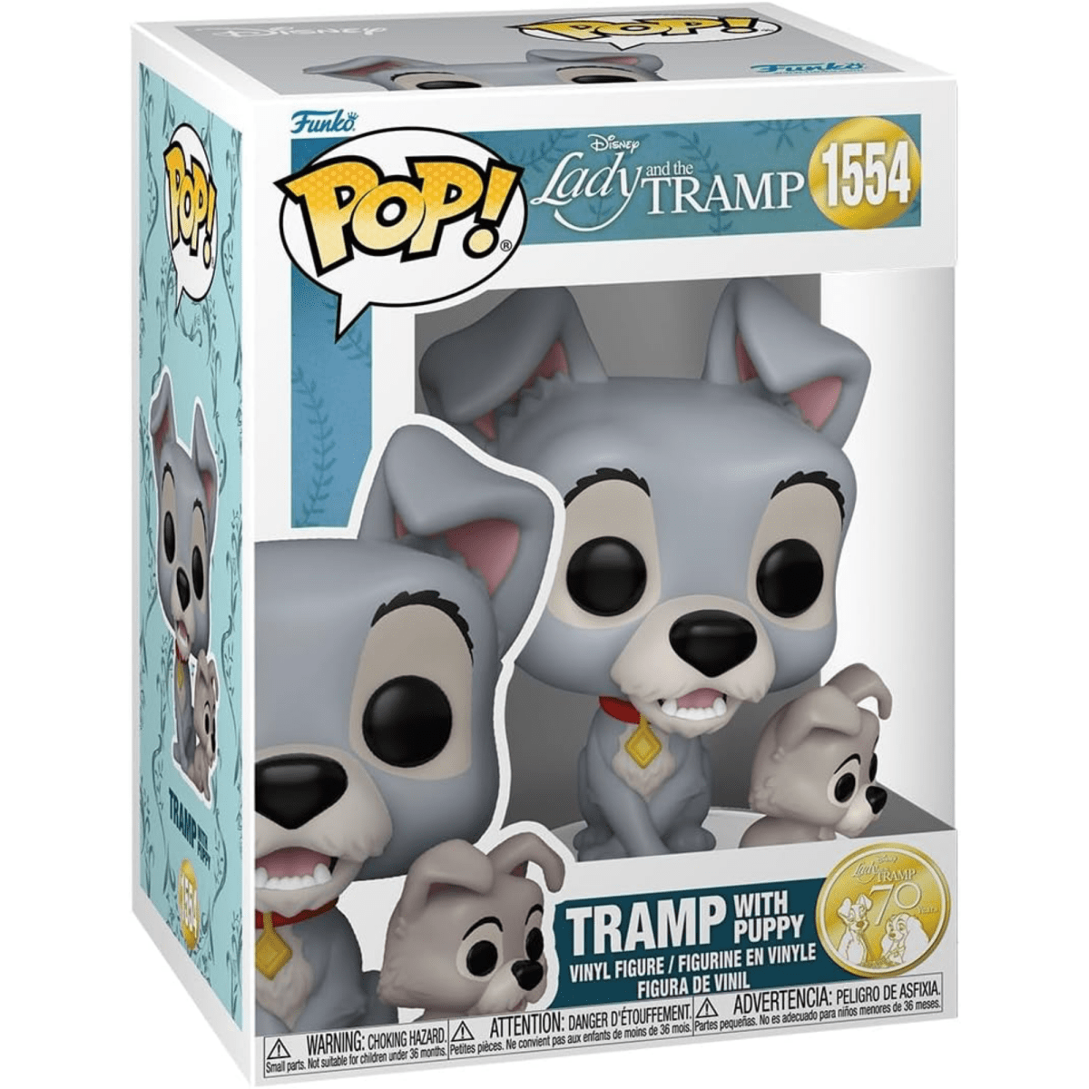 Lady and the Tramp - Tramp with Puppy #1554 - Funko Pop! Vinyl Disney - Persona Toys