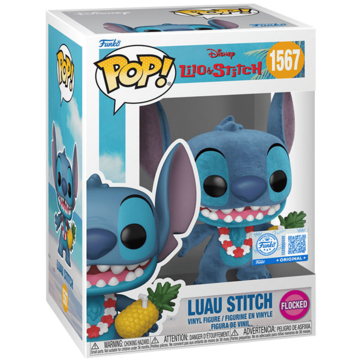 Lilo & Stitch - Luau Stitch (Flocked Special Edition) #1567 - Funko Pop! Vinyl Disney - Persona Toys