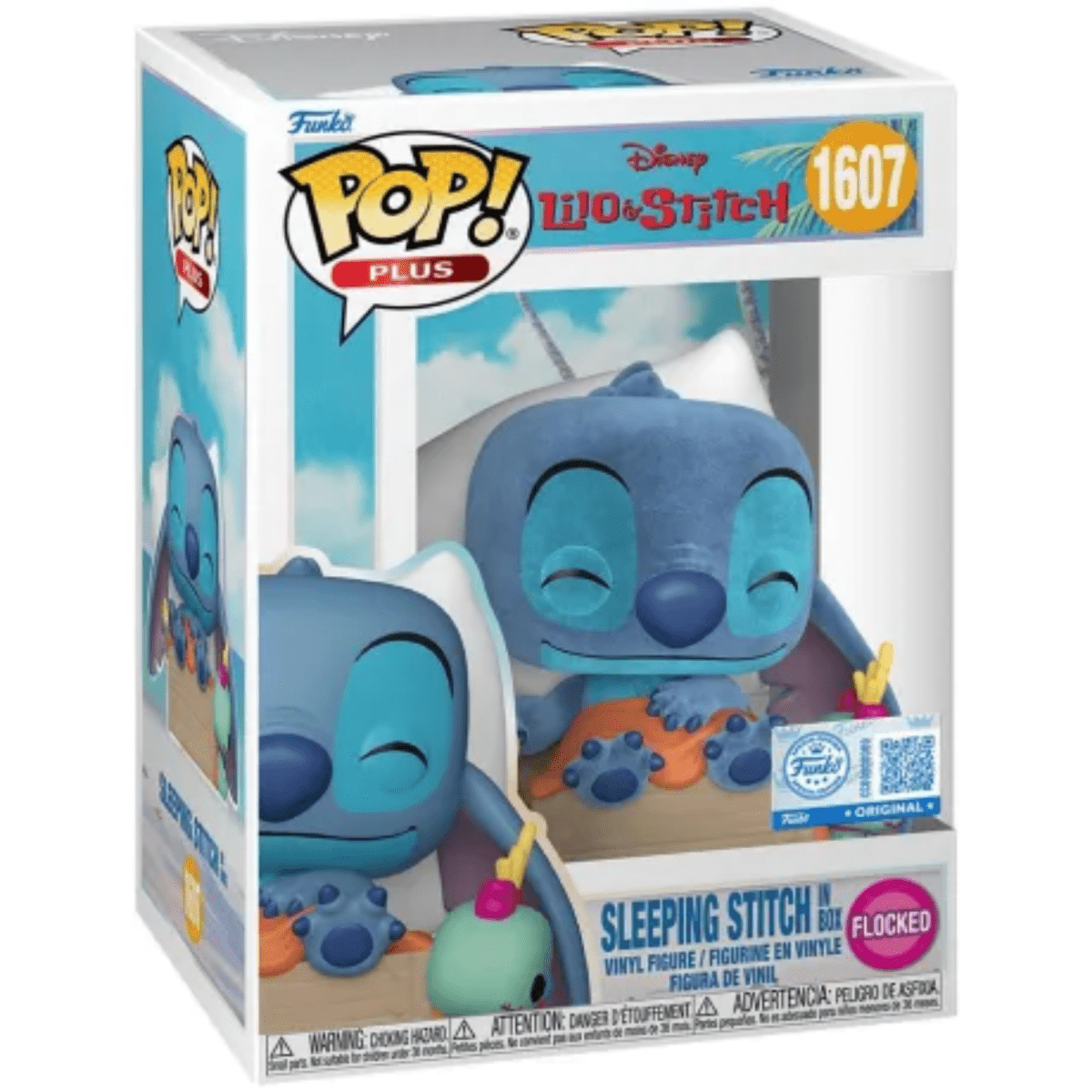 Lilo & Stitch - Sleeping Stitch in Box (Flocked Special Edition) 1607 - Funko Pop! Plus Vinyl Disney - Persona Toys