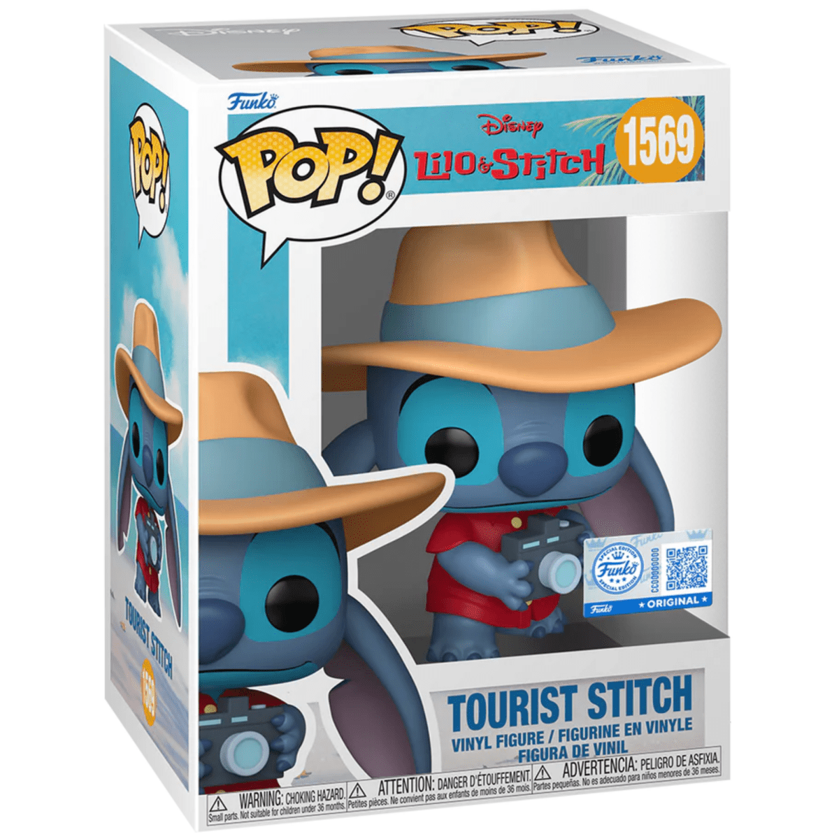 Lilo & Stitch - Tourist Stitch (Special Edition) 1569 - Funko Pop! Vinyl Disney - Persona Toys