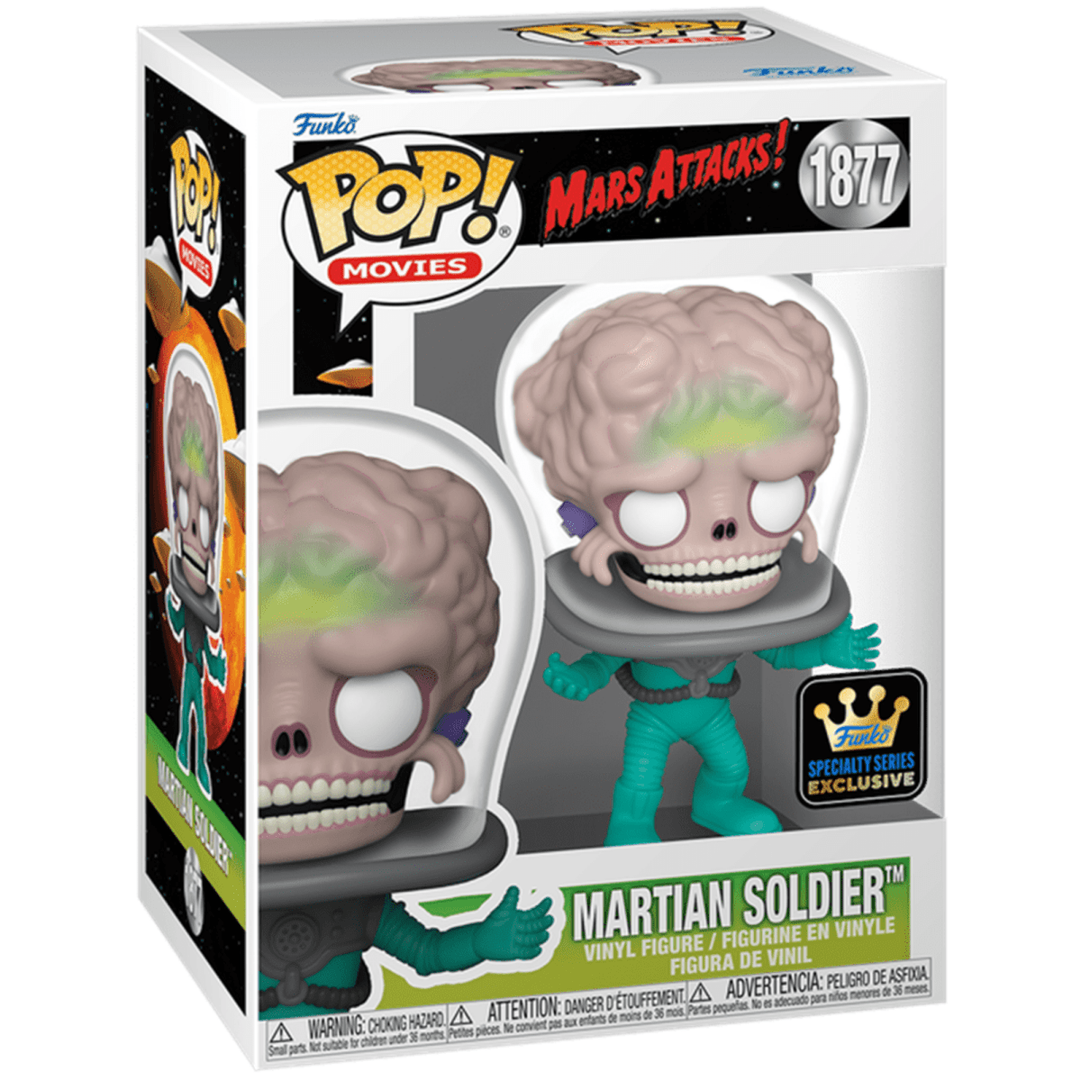 Mars Attacks - Martian Soldier (Specialty Series) #1877 - Funko Pop! Vinyl Movies - Persona Toys