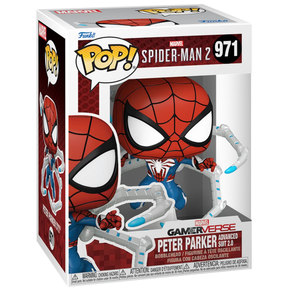 Marvel Spider - Man 2 - Peter Parker Advanced Suit 2.0 #971 - Funko Pop! Vinyl Marvel - Persona Toys