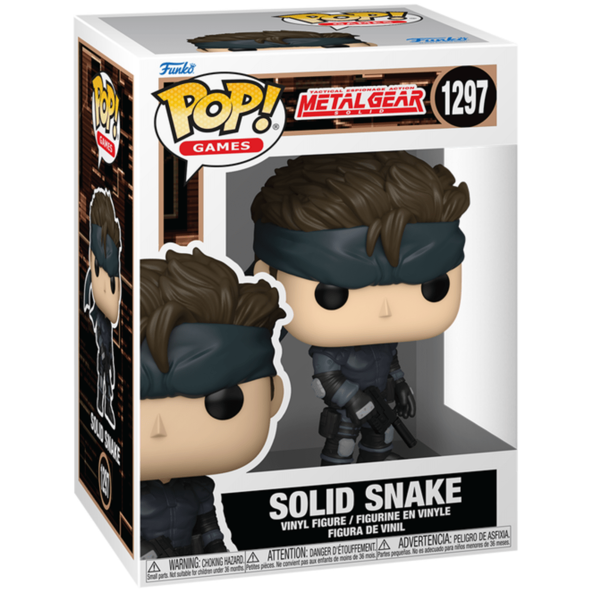 Metal Gear Solid - Solid Snake 1297 - Funko Pop! Vinyl Games - Persona Toys