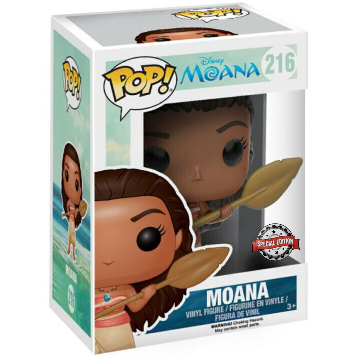 Moana - Moana [with Oar] (Special Edition) #216 - Funko Pop! Vinyl Disney - Persona Toys