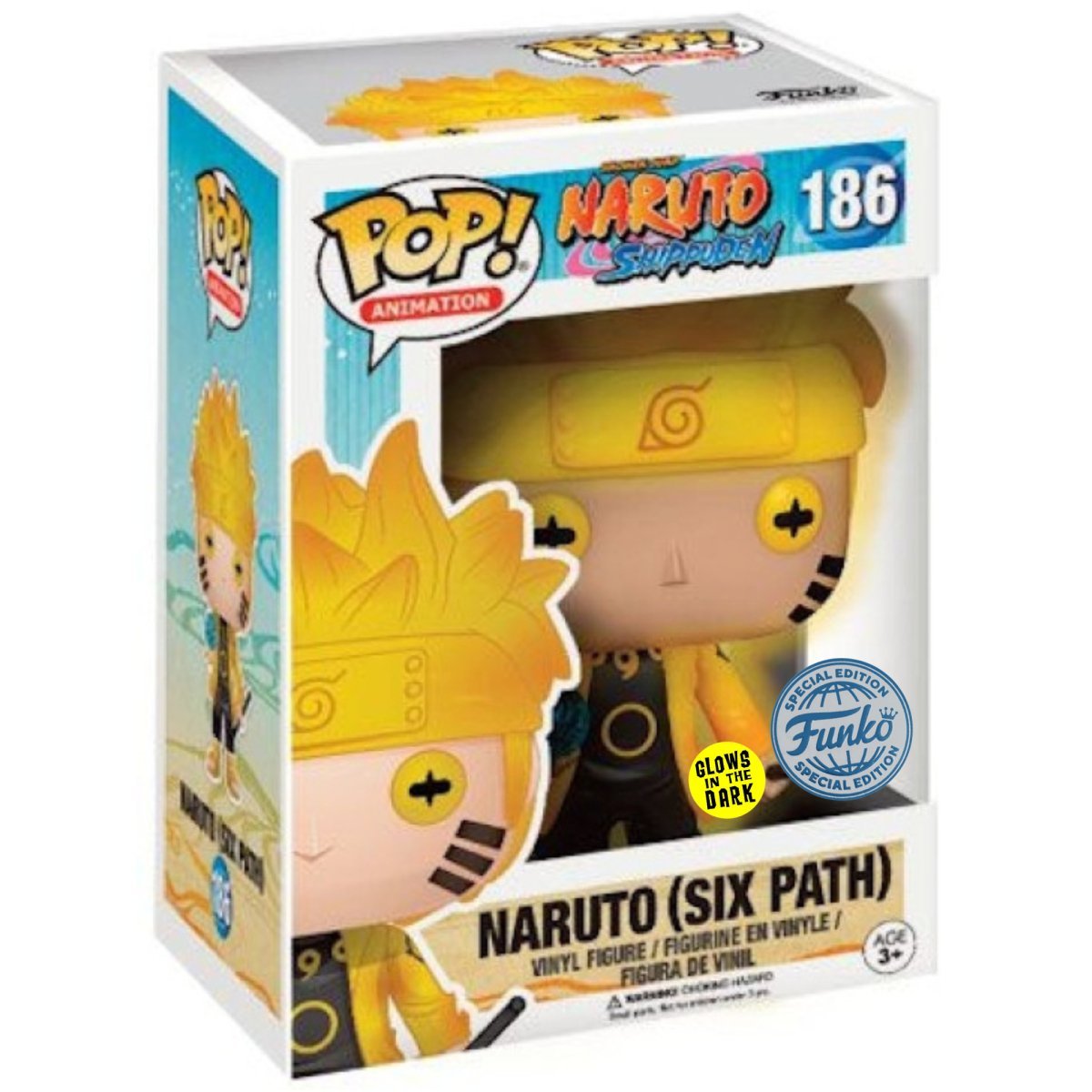 Naruto Shippuden - Naruto (Six Path) (Glow Special Edition) #186 - Funko Pop! Vinyl Anime - Persona Toys