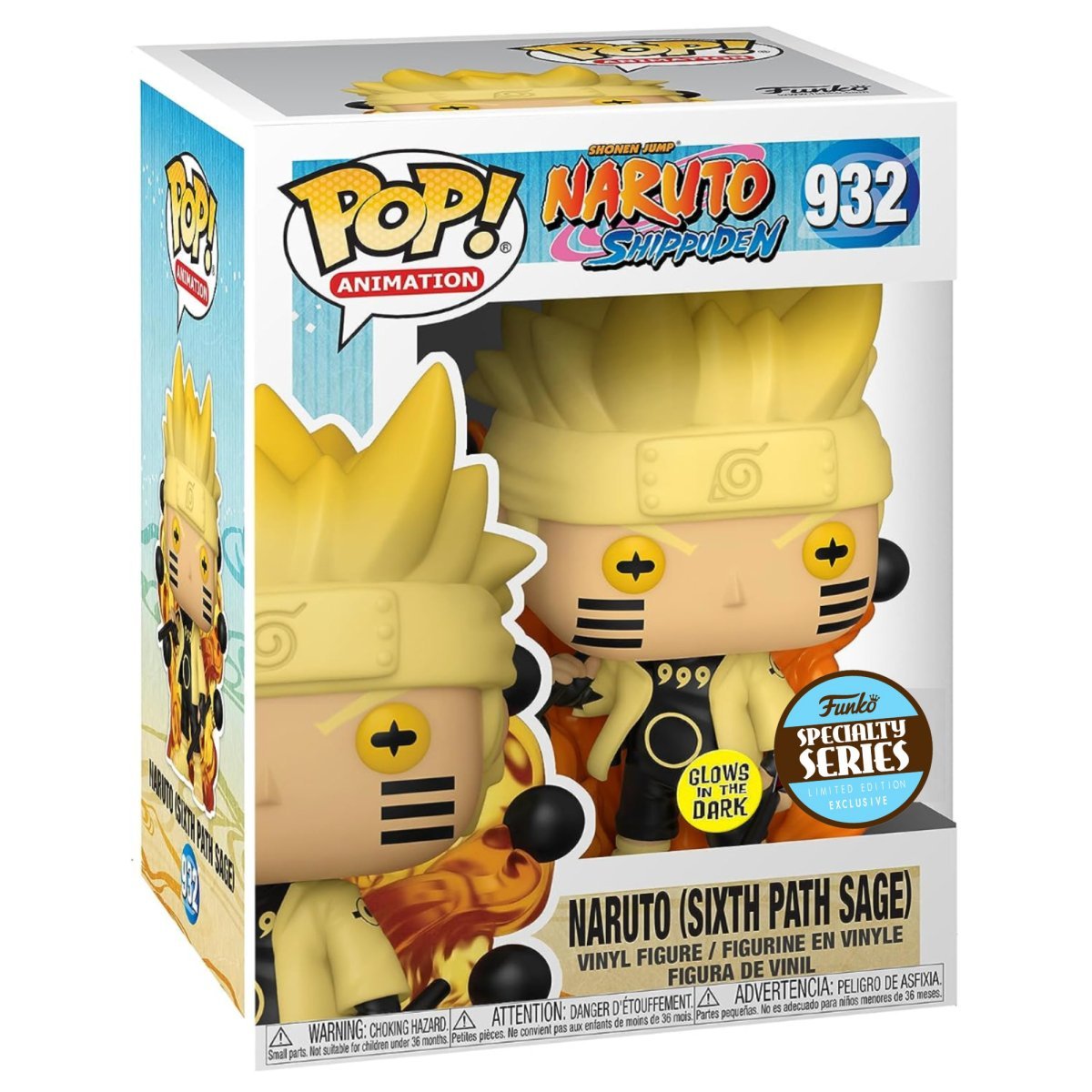 Naruto Shippuden - Naruto (Sixth Path Sage) (Glow Specialty Series) #932 - Funko Pop! Vinyl Anime - Persona Toys