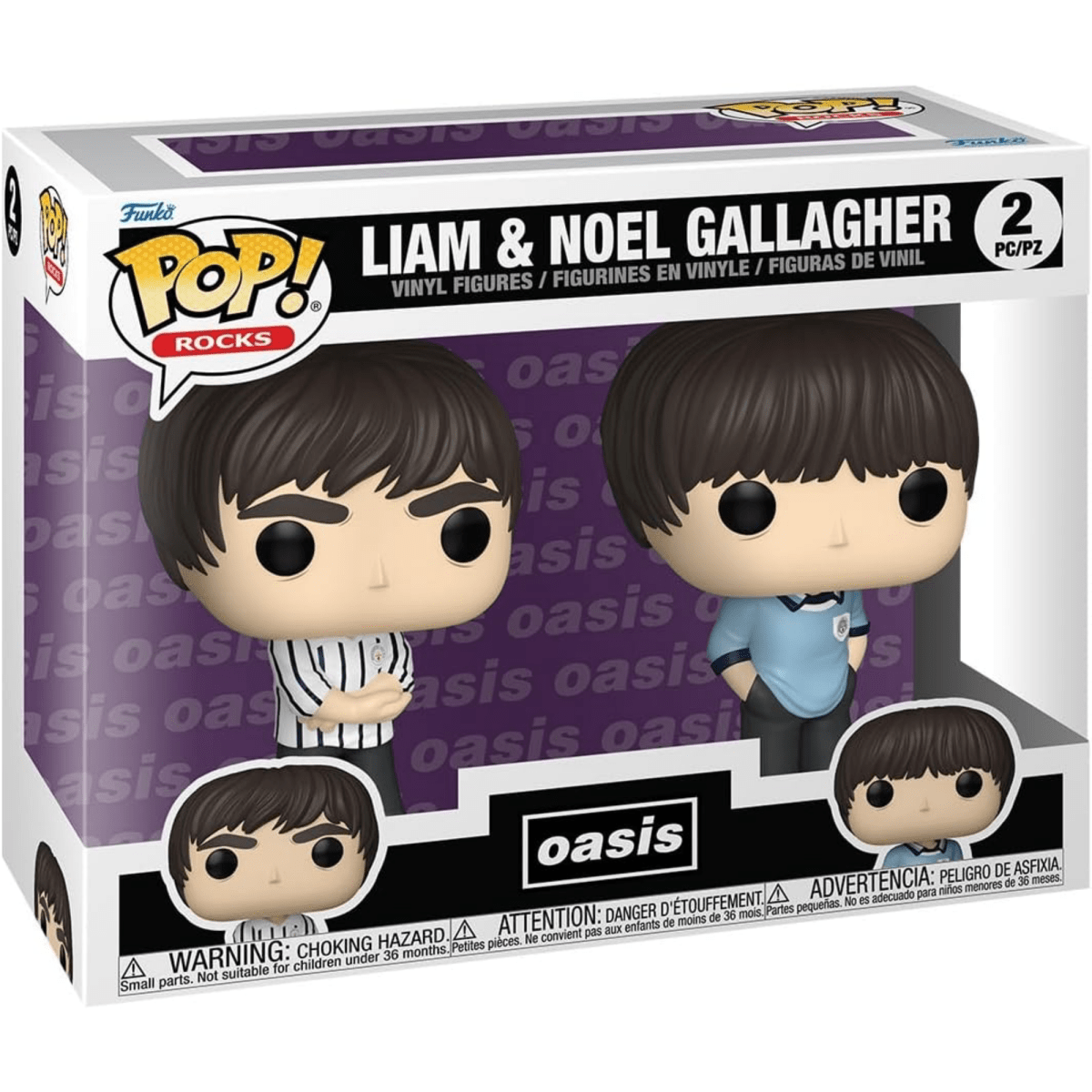 Oasis - Liam & Noel Gallagher 2 Pack - Funko Pop! Vinyl Rocks - Persona Toys