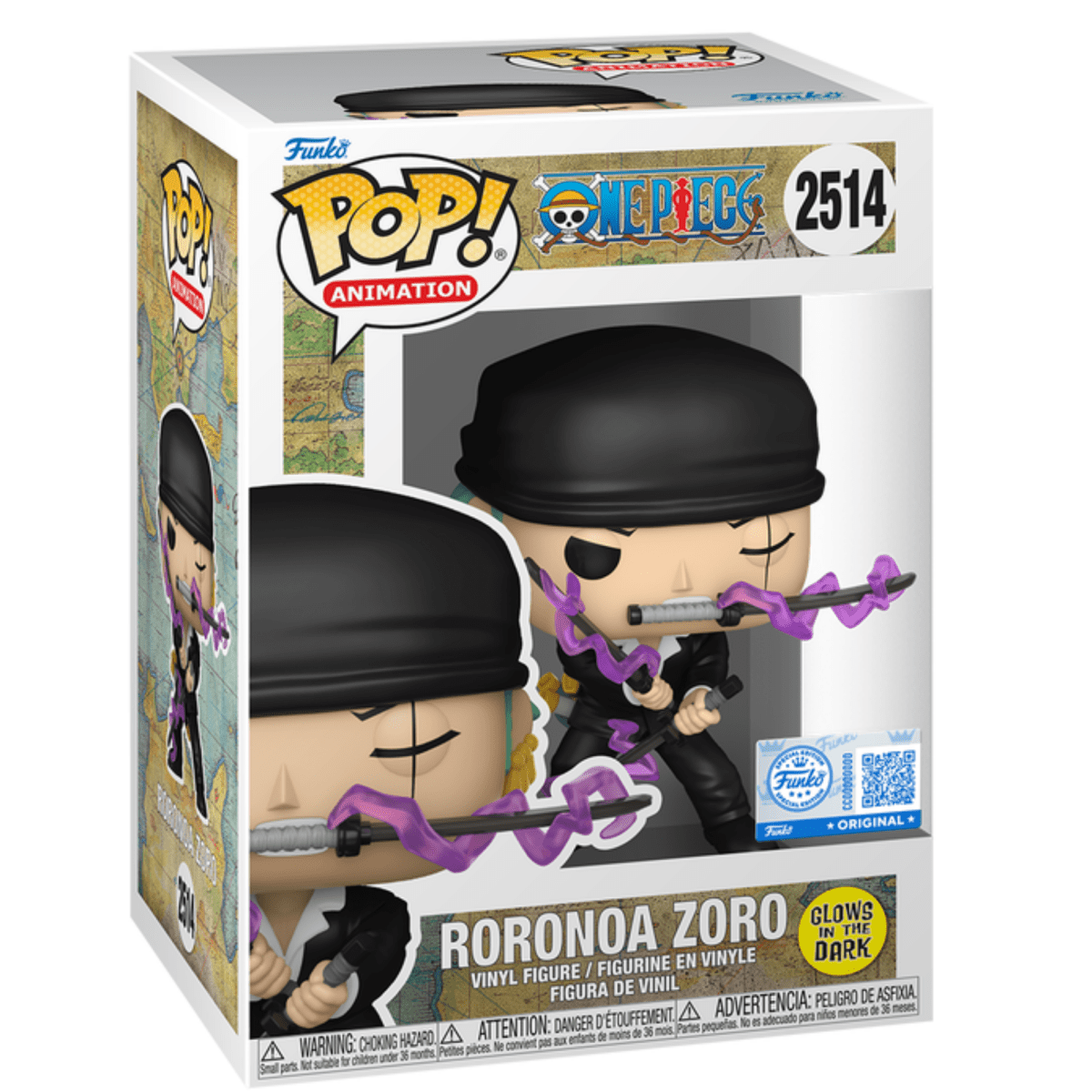 One Piece - Roronoa Zoro (Dressrosa Arc) (Glow Special Edition) #2514 - Funko Pop! Vinyl Anime - Persona Toys