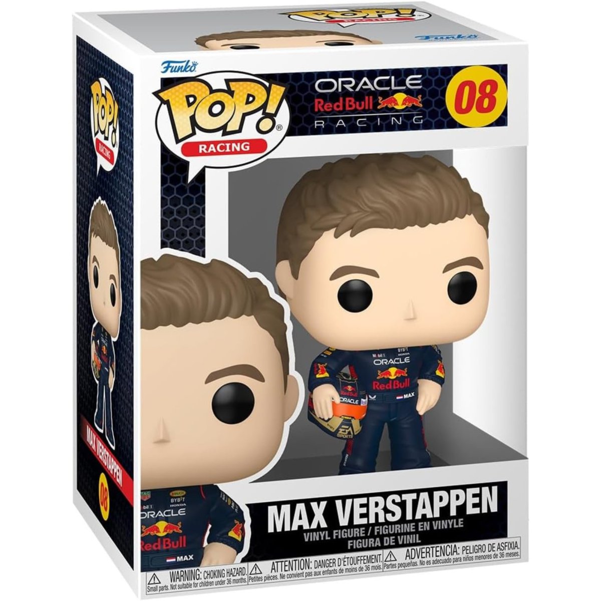 Oracle Red Bull Racing - Max Verstappen w/ Helmet #08 - Funko Pop! Vinyl Icons - Persona Toys