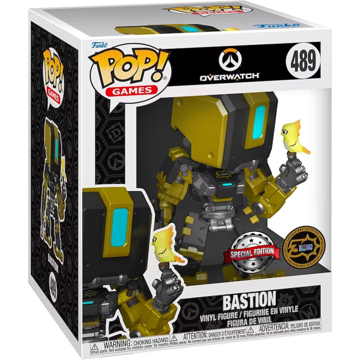 Overwatch - 6" Bastion (Blizzard 30th Anniversary Exclusive) (Special Edition) #489 - Funko Pop! Vinyl Games - Persona Toys