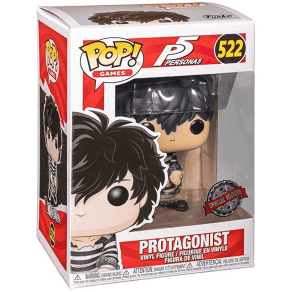 Persona 5 P5 - Protagonist (Special Edition) #522 - Funko Pop! Vinyl Games - Persona Toys