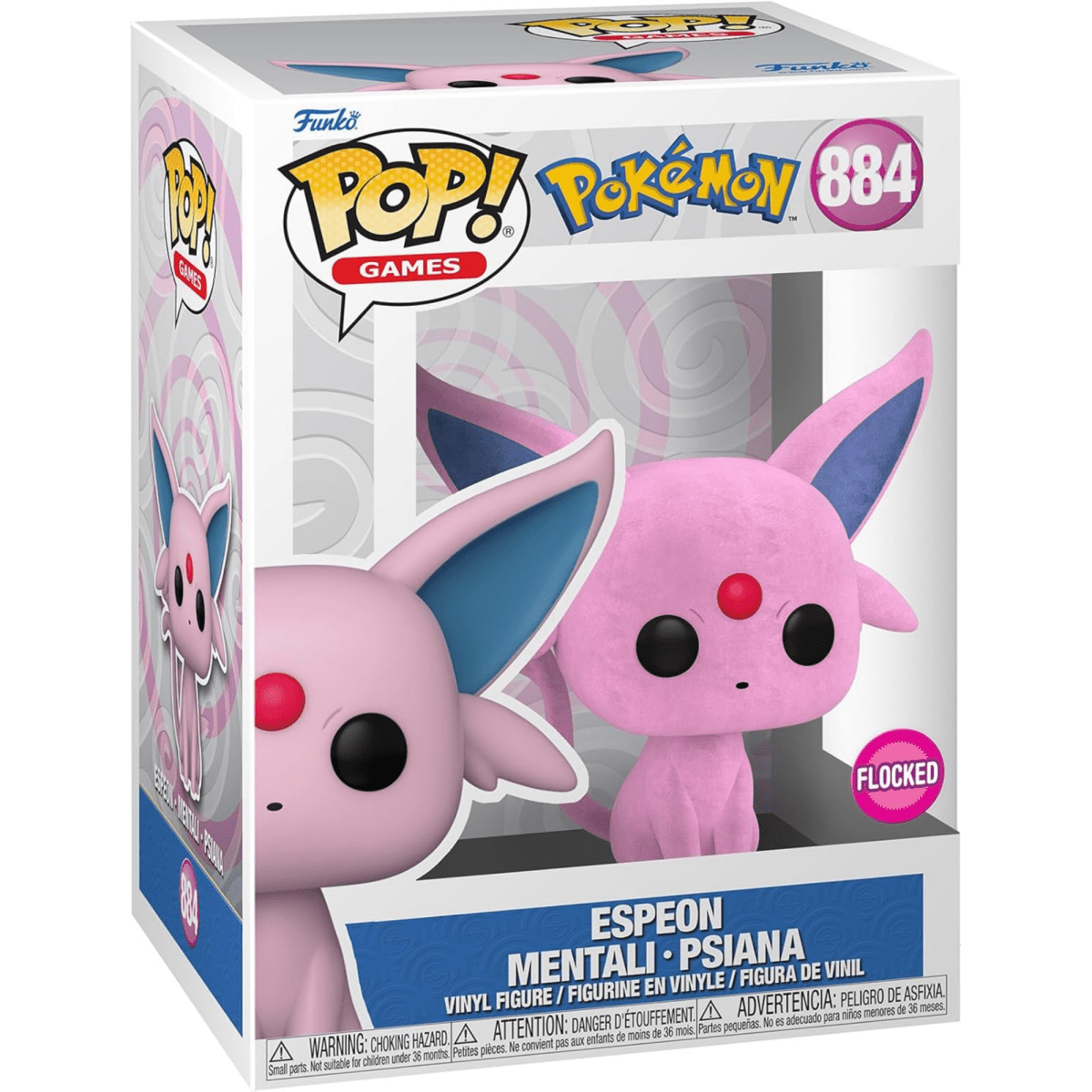 Pokemon - Espeon (Flocked) #884 - Funko Pop! Vinyl Games - Persona Toys