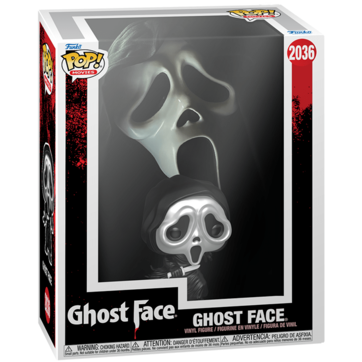 Scream - Ghost Face Ghostface (Metallic) 2036 - Funko Pop! Vinyl Movies VHS Cover - Persona Toys